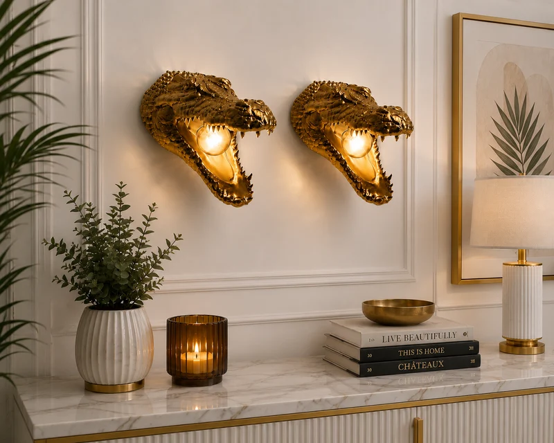 Lampe murale Crocodile 🐊