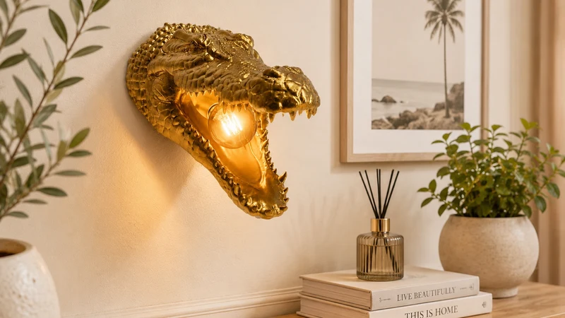Lampe murale Crocodile 🐊