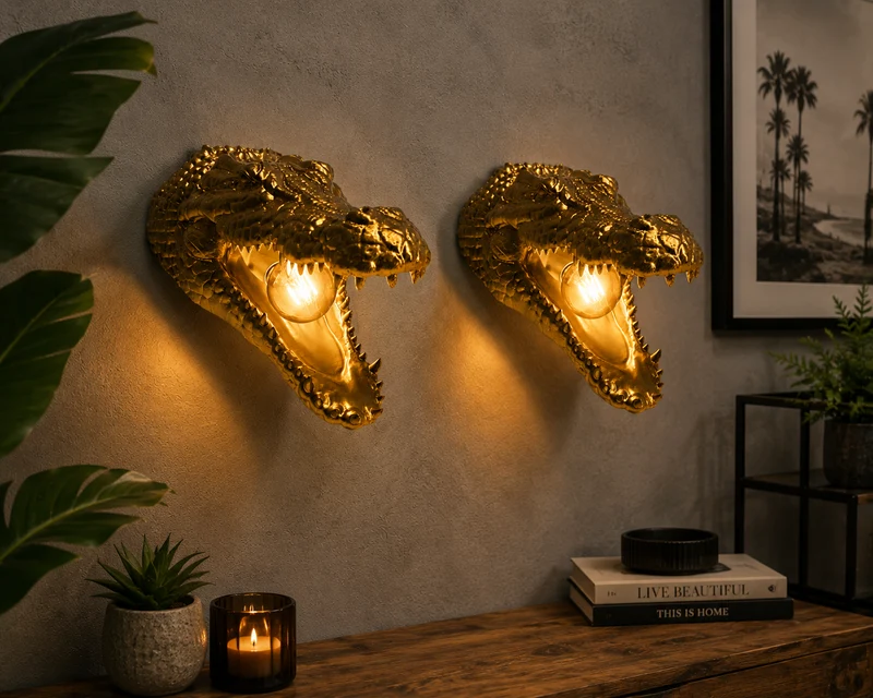 Lampe murale Crocodile 🐊