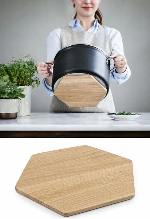 Dessous de plat avec support magnétique bois ou silicone