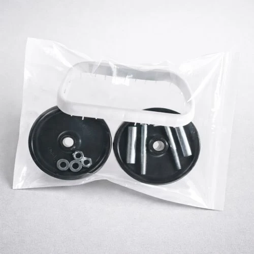Kit 2 roues et visserie pour support sac 10 litres