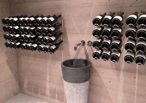 Présentoir porte bouteilles de vin de 75 cl ou magnums