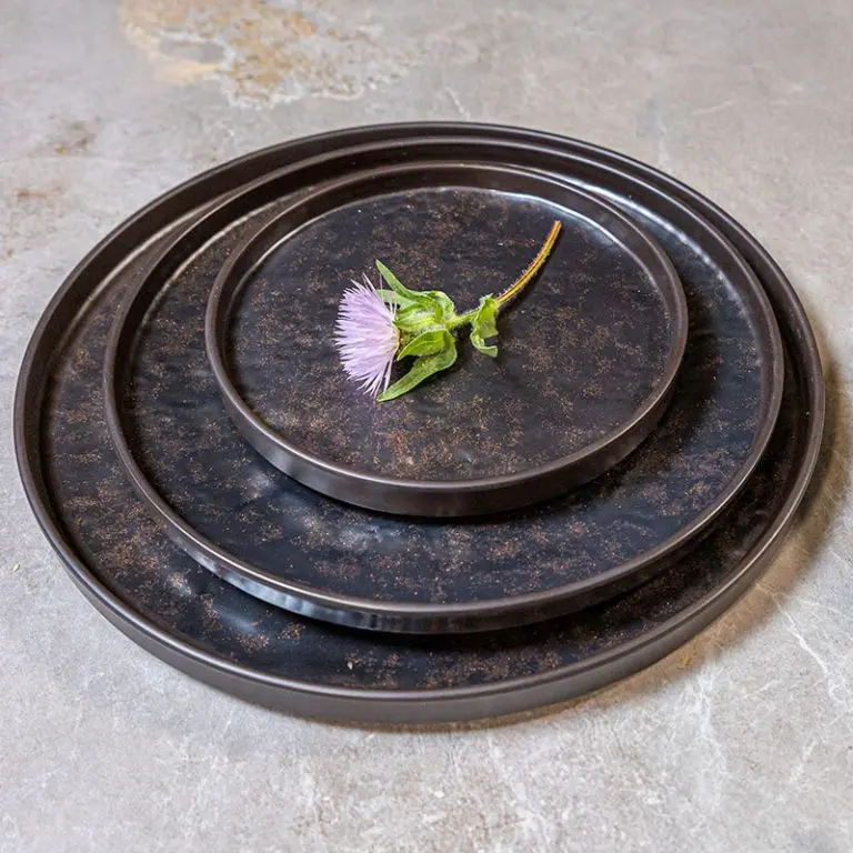 Assiettes plates et creuses en mélamine raffinée