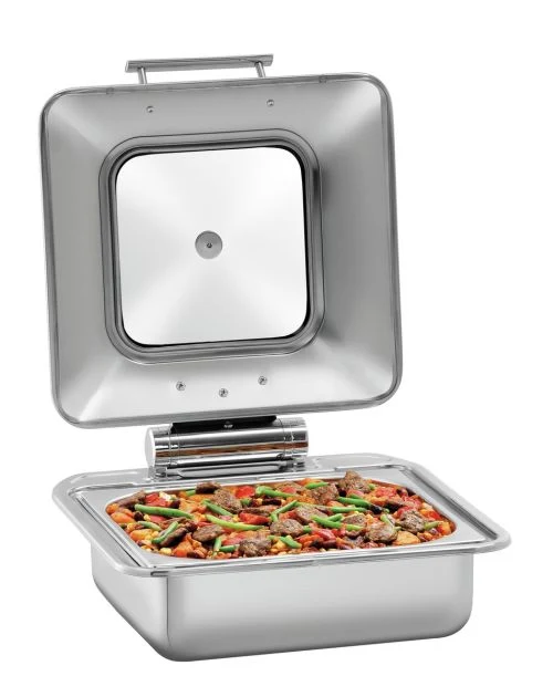Chafing dish GN1/1 en inox – Couvercle amovible et fermeture douce