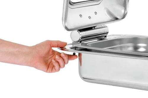 Chafing dish GN1/1 en inox – Couvercle amovible et fermeture douce