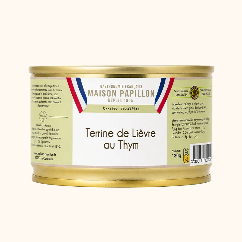 Maison Papillon · Terrine de Lièvre au Thym