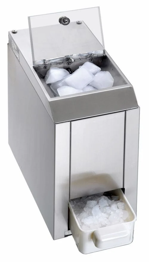 Broyeur de glace et glaçons professionnel inox – 60 kg/h