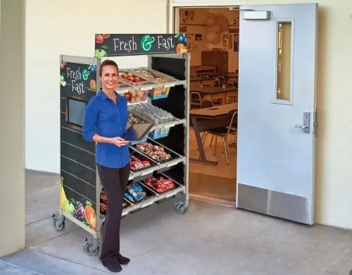 Chariot station de livraison mobile Premium – Rangement et distribution