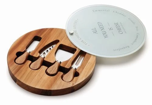 Plateau fromage et couteaux de service