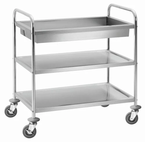 Chariot de service avec bac de rangement