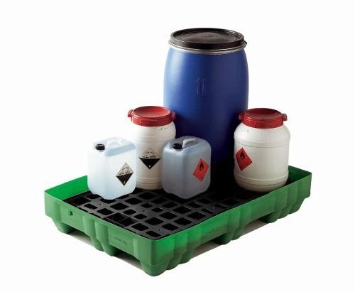 Palette de rétention avec caillebotis – 150 L pour produits chimiques et liquides dangereux