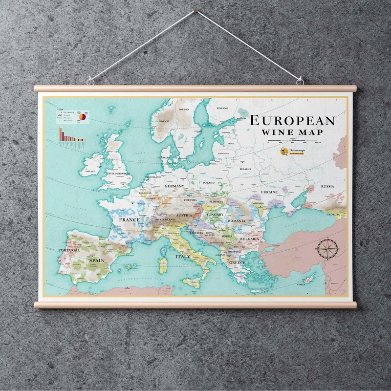 European Wine map XL