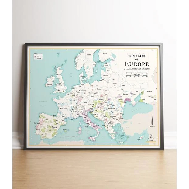 European Wine map XL