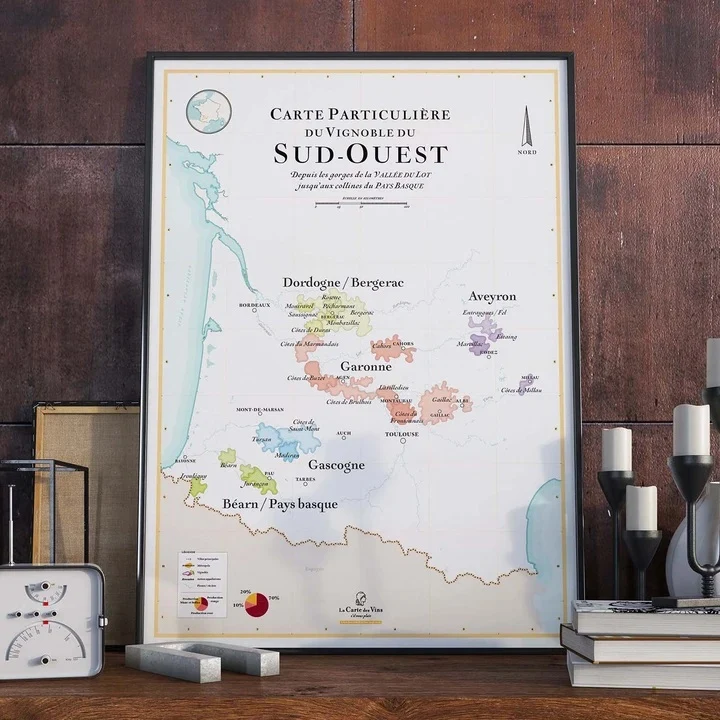 Carte des Vins du Sud-Ouest