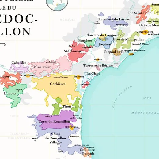 La Carte des Vins du Languedoc-Roussillon
