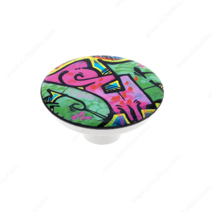 Bouton contemporain de plastique - 7625