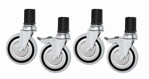 Roues pour table de travail inox