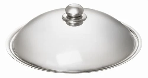 Sauteuse wok inox avec couvercle – Compatible induction, 6 L