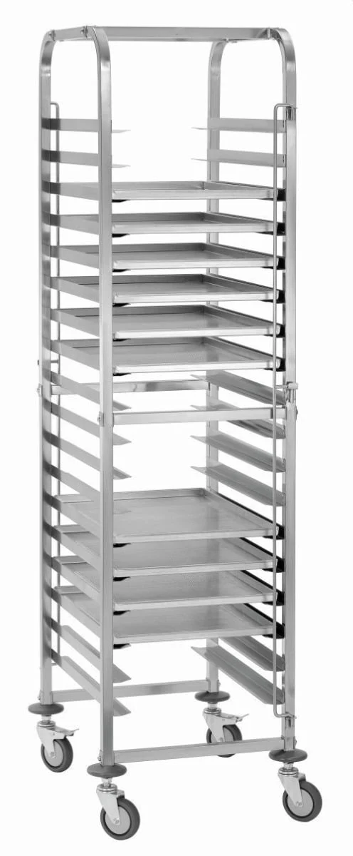 Chariot euronorm inox pour 18 bacs 60 x 40