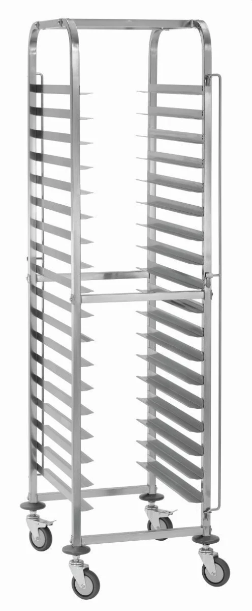 Chariot euronorm inox pour 18 bacs 60 x 40