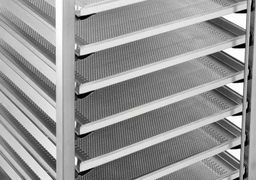 Chariot euronorm inox pour 18 bacs 60 x 40