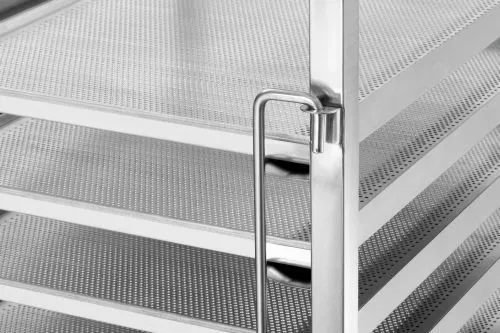 Chariot euronorm inox pour 18 bacs 60 x 40