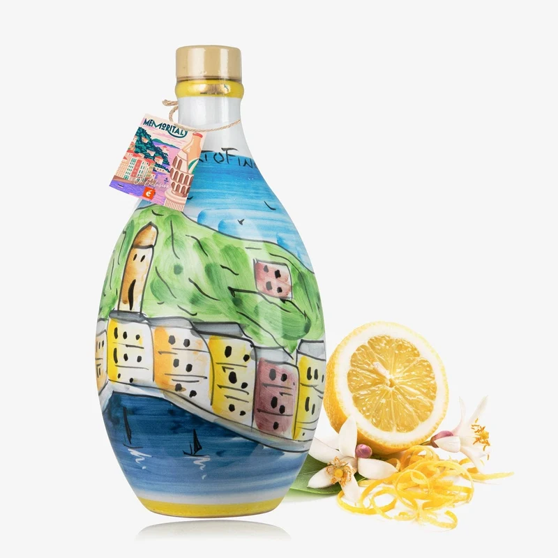 Memoritaly Limoncello in Handmade Jar Portofino: Artisan Italian Limoncello
