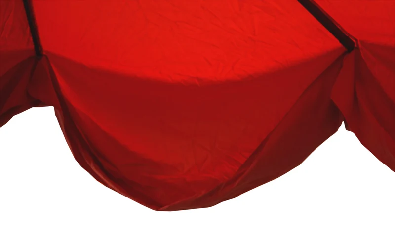 Parasol de restauration avec volant Ø 5m polyester/aluminium 28kg crème sans pied 04_0003867
