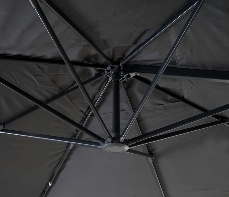 Parasol déporté 3x4 m avec base 360° aluminium acier polyester résistant anthracite 04_0010313