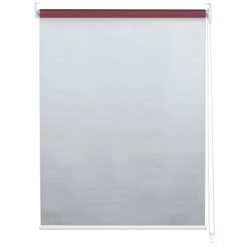 Store enrouleur de fenêtre occultant protection solaire store à tirage latéral 60x160cm opaque bordeaux 04_0004595