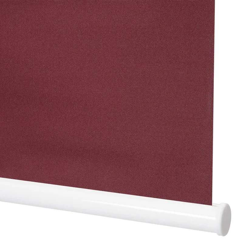 Store enrouleur de fenêtre occultant protection solaire store à tirage latéral 70x160cm opaque bordeaux 04_0004600