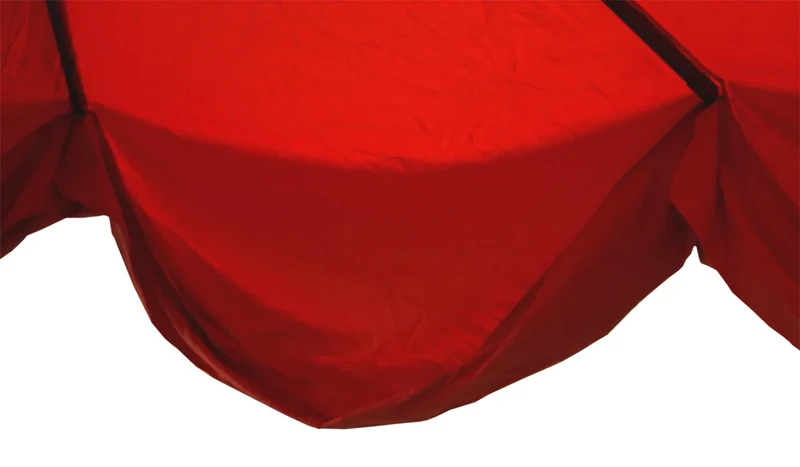 Parasol droit professionnel diamètre 5 m hauteur 360 cm avec pied inclus aluminium polyester terracotta 04_0011460