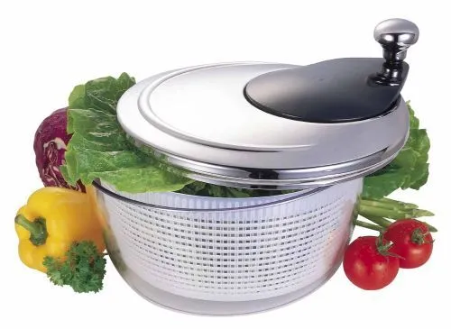Essoreuse à salade à couvercle en inox