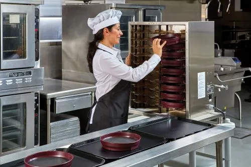 Module de mise en température pour distribution de repas