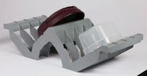 Clayette de séchage inclinée – 8 emplacements pour plaques chaudes et cloches