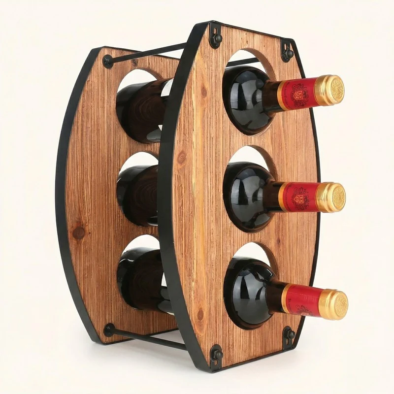 Porte Bouteille de vin en bois Thalassa