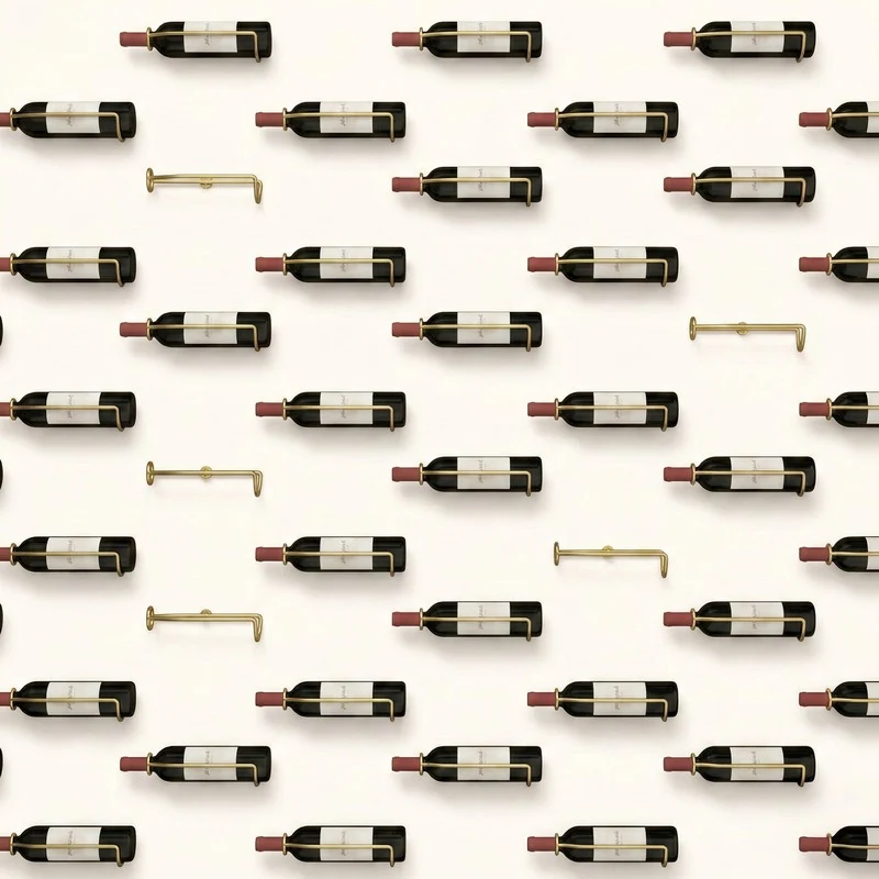 Porte bouteille mural metal Vinea