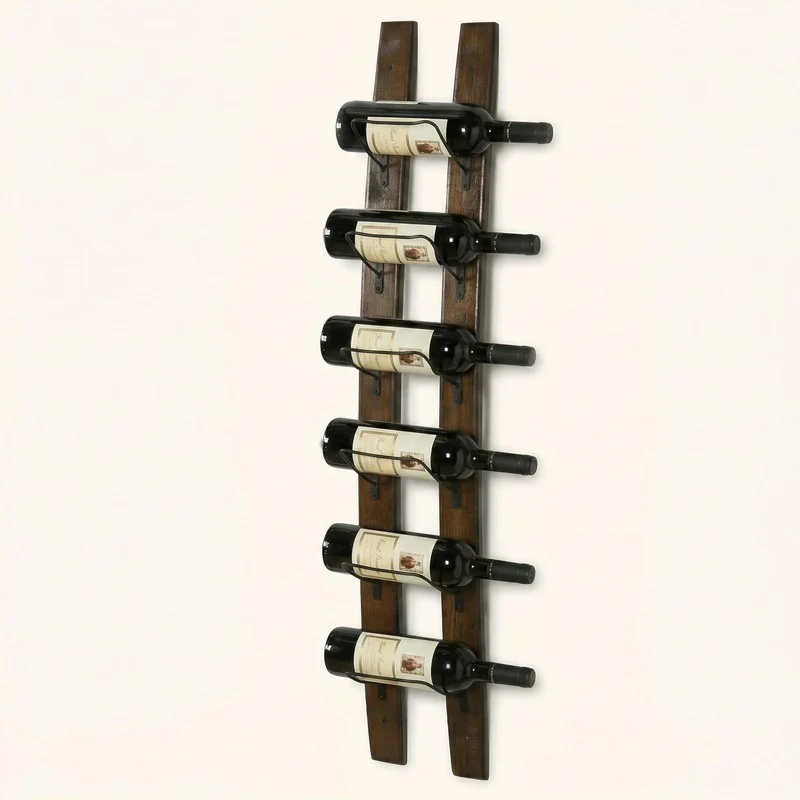 Porte bouteille mural en bois Philos