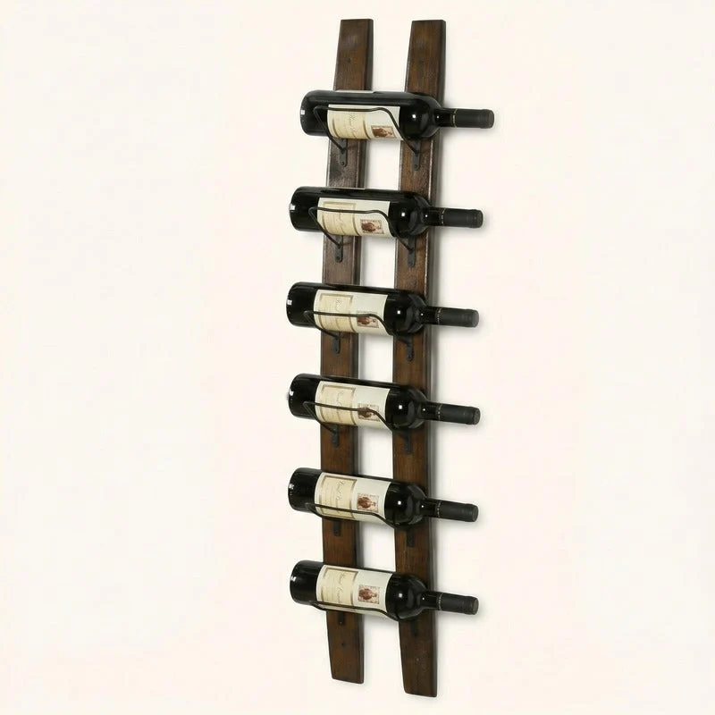 Porte bouteille mural en bois Philos