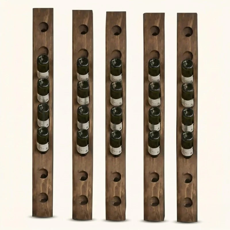 Porte bouteille mural bois Vinea