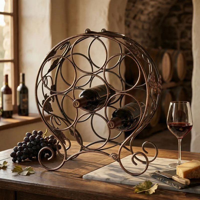 Porte bouteille fer forge Calix