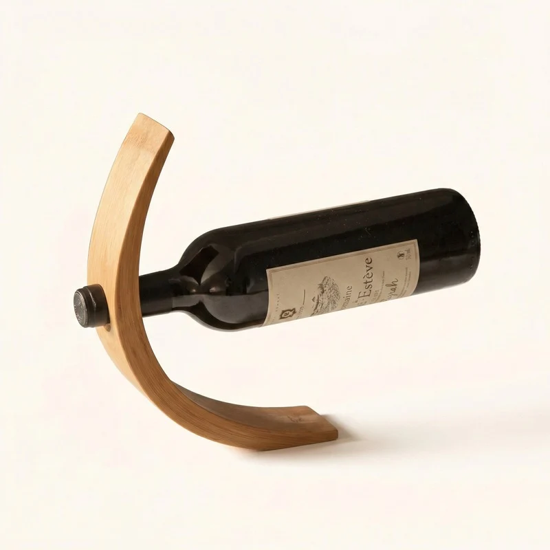 Porte bouteille design bois Krater