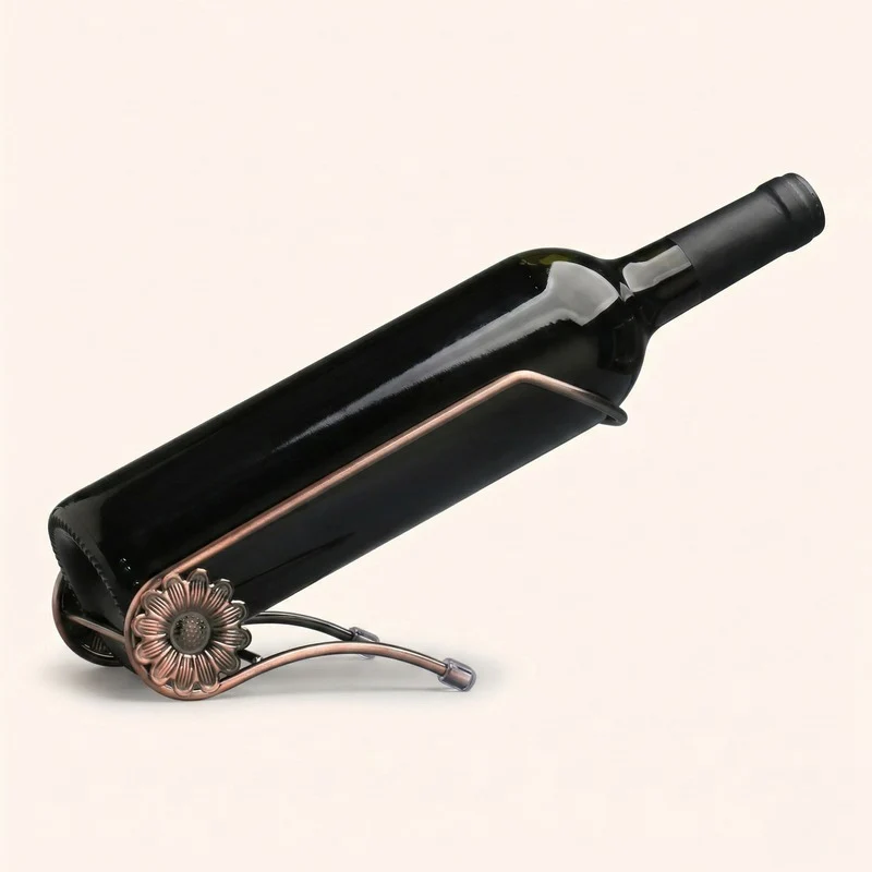 Porte bouteille de vin en fer Helix