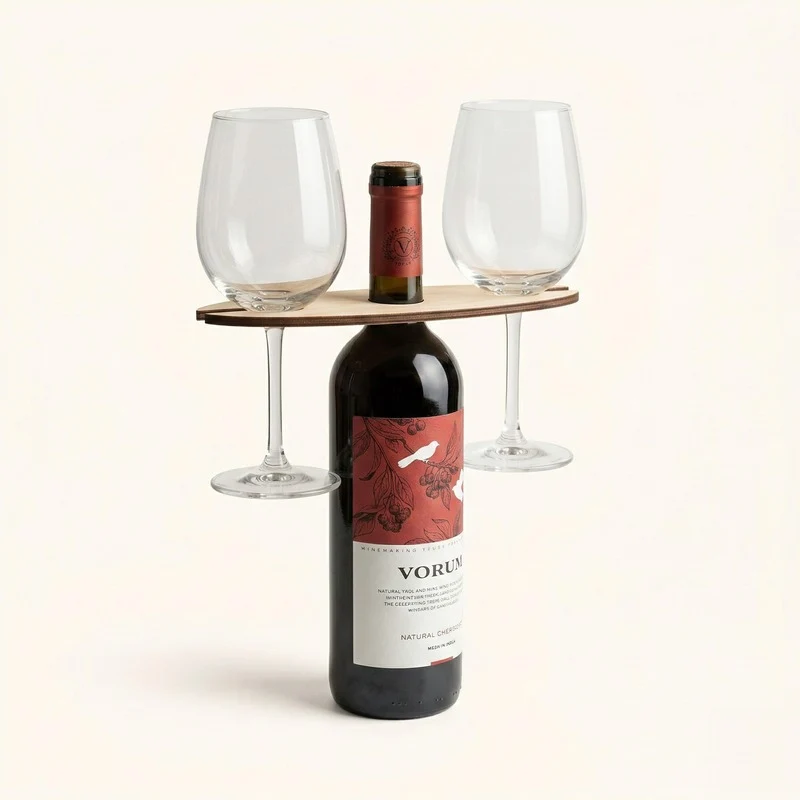 Porte bouteille avec verres Amphoris