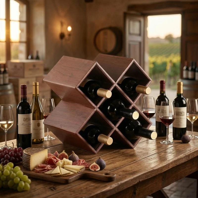 Meuble porte bouteille bois Bacchus