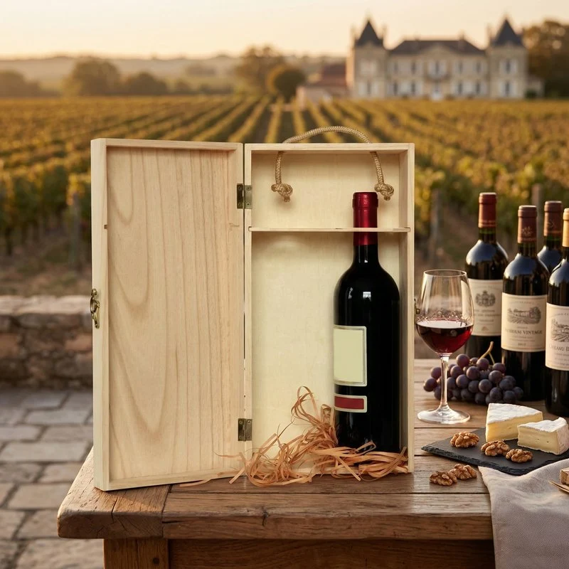 Caisse bois vin Dionysos