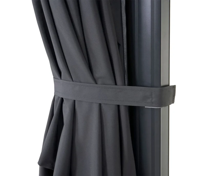 Parasol déporté 3x4 m pivotant 360° avec base croisée aluminium acier polyester résistant anthracite 04_0010310