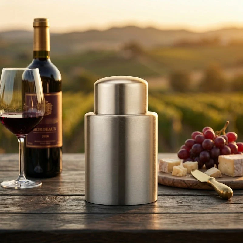 Bouchon a vin et pompe a vide vigne Lyceos