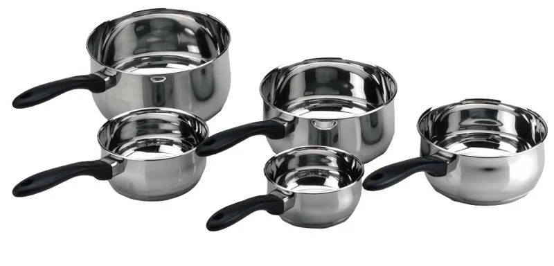 Lot de 5 casseroles inox