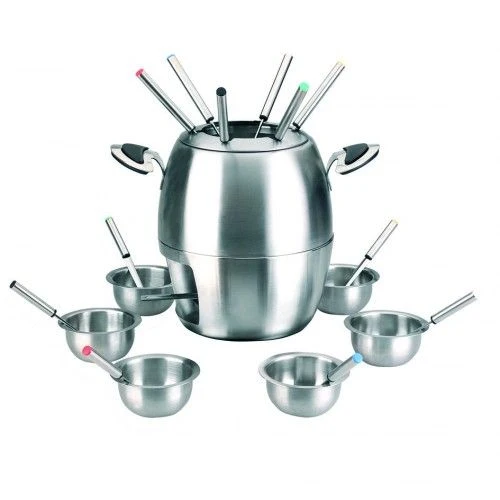 Service à fondue inox 6 personnes complet